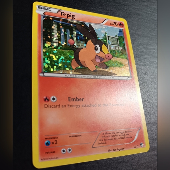 Tepig Pokemon Card - 2011 McDonalds Promo - 3/12 Rare Holo - Picture 3 of 9